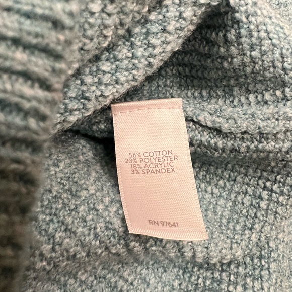 NWOT Waffle Knit Ribbed Hoodie Hooded Pullover JJill - Picture 8 of 12